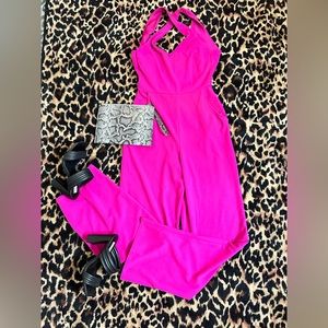 Crystal Sky Backless Pant Suit